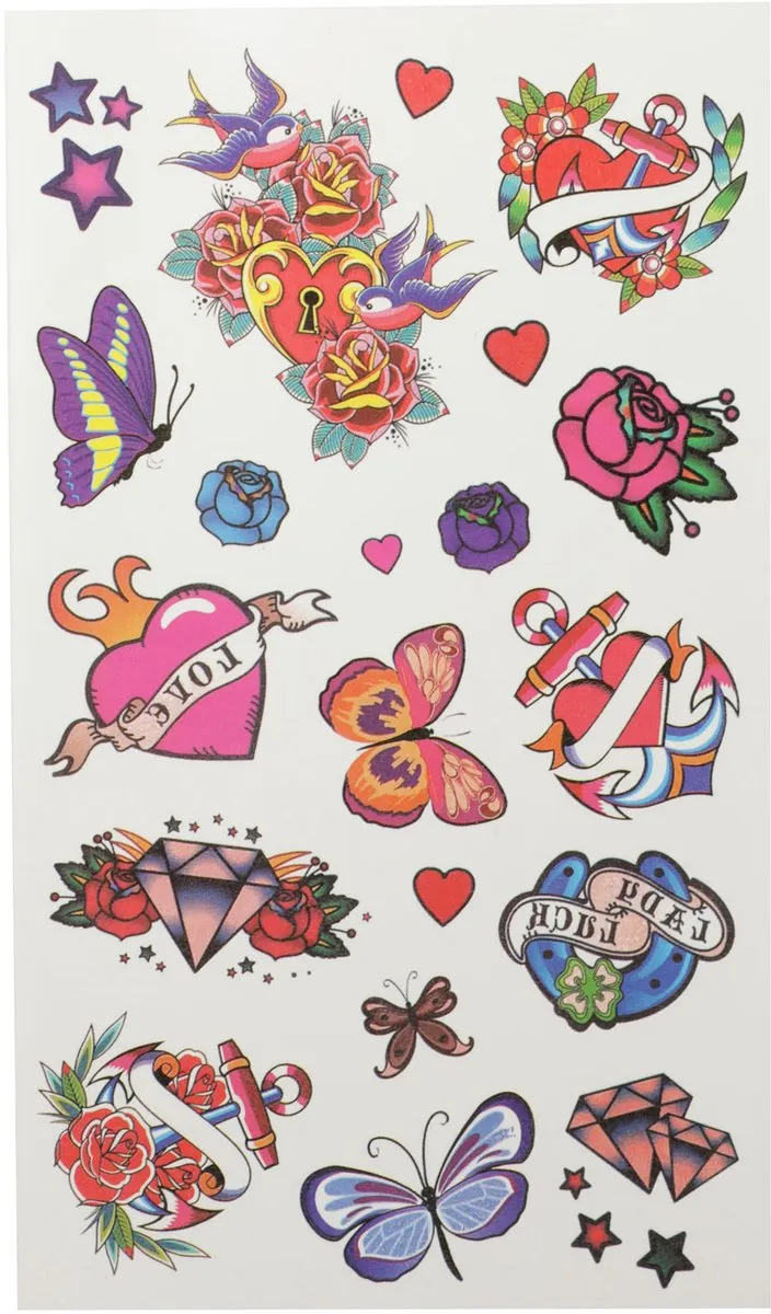 Toi-Toys Tattoostickers & Stempelset Multicolor