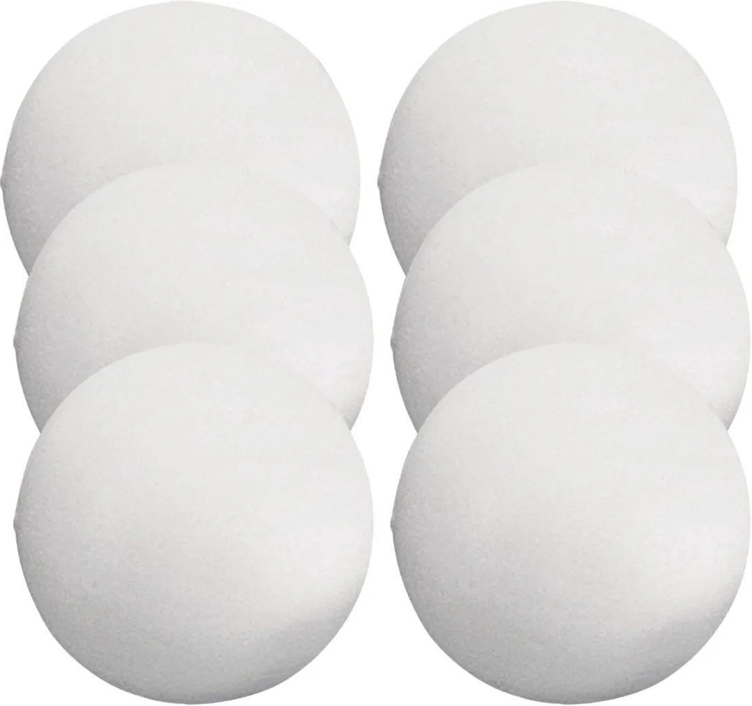 Rayher Piepschuim Bollen Wit D8cm - 6 Stuks