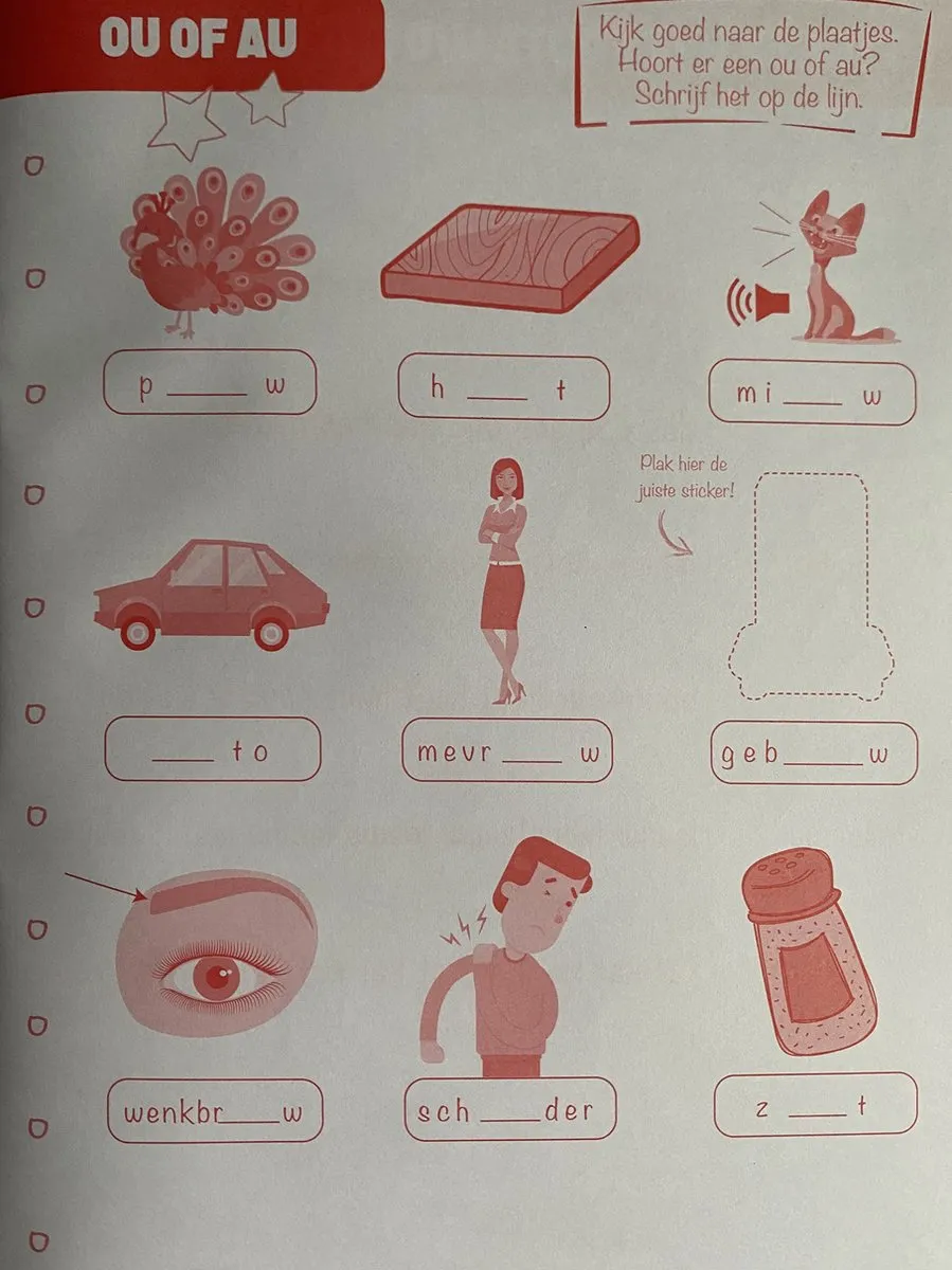 Toy Universe Spelling Leerboek 6-7 Jaar - Rood
