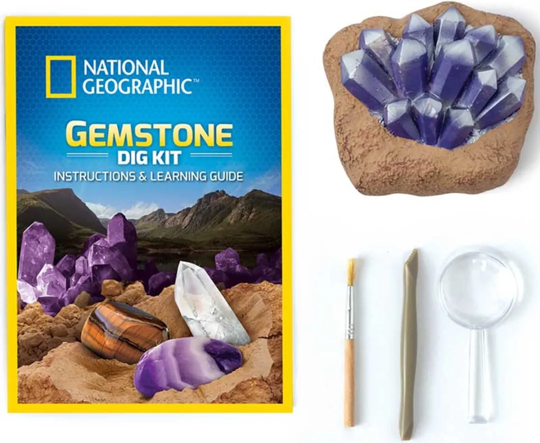 Bandai National Geographic Edelstenen Opgravingsset - Multicolor