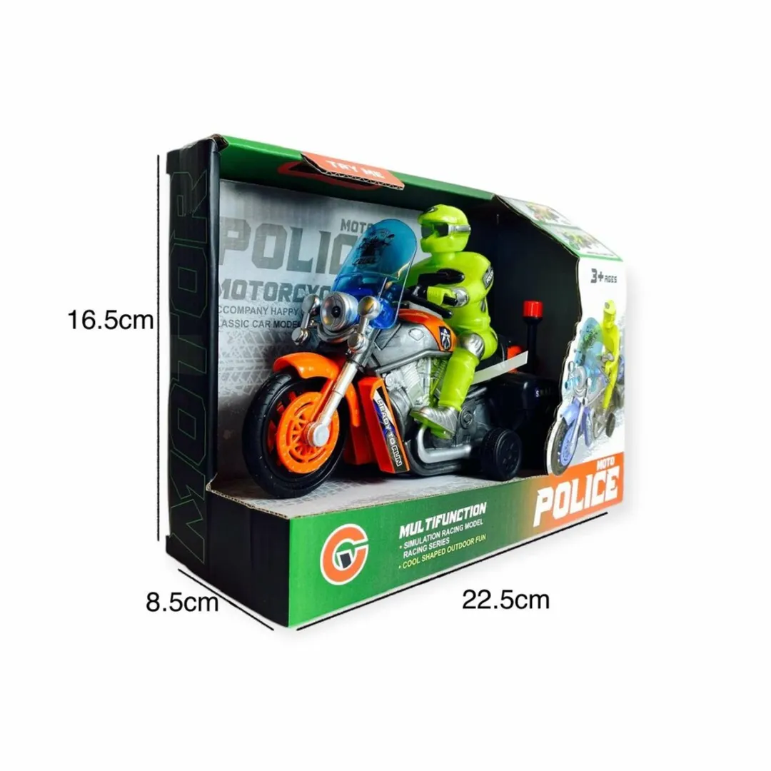 698 Jian Sheng Police Moto Moto - Rood - MPN 9867-1C