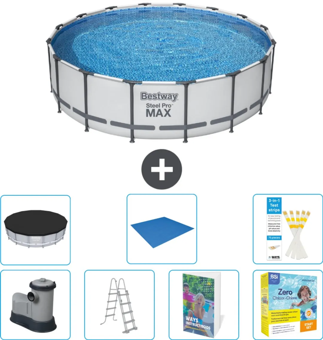 Bestway Steel Pro MAX Zwembad 488x122cm