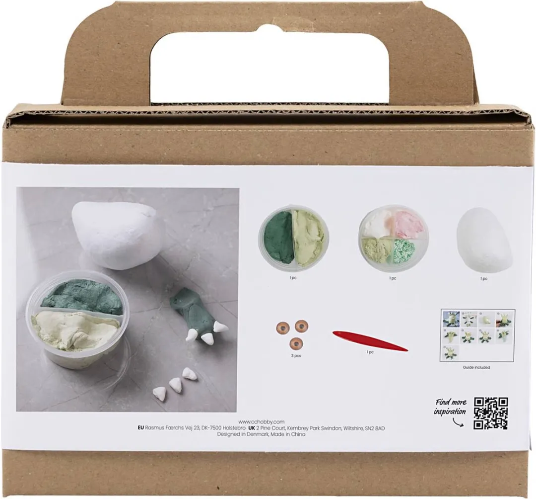 Creativ Company Mini Hobbyset Boetseren Monster Lulu - Multikleurig