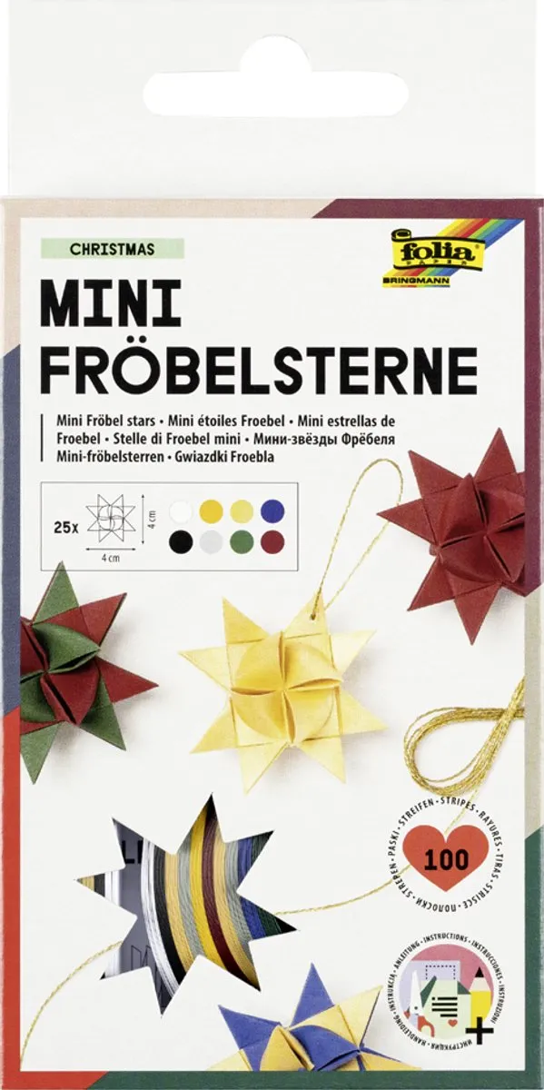 Folia Paper Strips Sterrenmaker 100 Stuks - 35x1cm - Meerdere kleuren