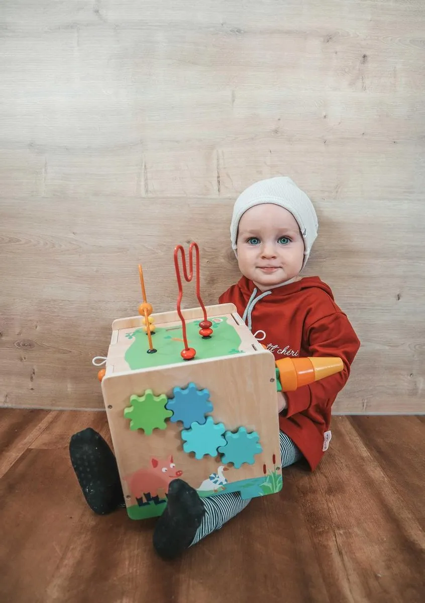 Small Foot Houten Activiteitenkubus Konijn 11732 - Motoriekspiraal