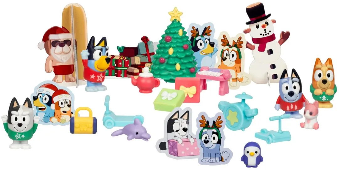 Moose Toys Bluey Minifiguren Adventskalender 24 Stuks - Multikleur