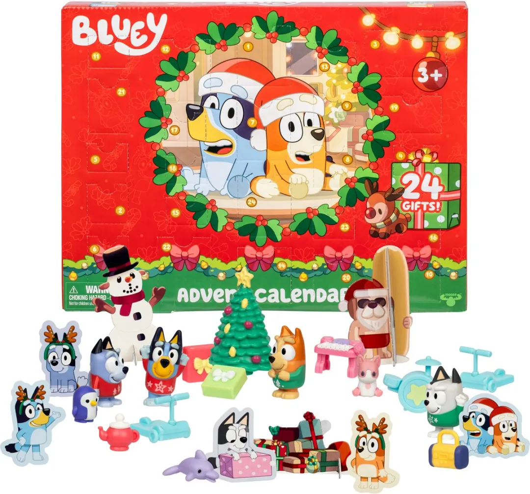 Moose Toys Bluey Minifiguren Adventskalender 24 Stuks - Multikleur