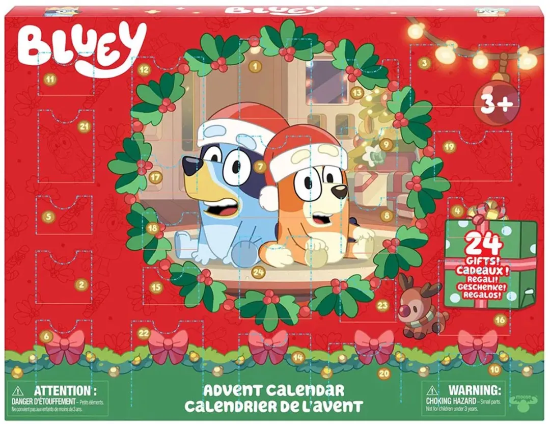 Moose Toys Bluey Minifiguren Adventskalender 24 Stuks - Multikleur