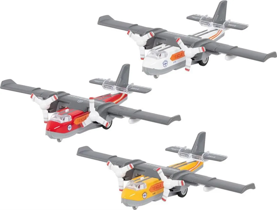 Goki GK12336 Die-Cast Vliegtuig - Multicolor