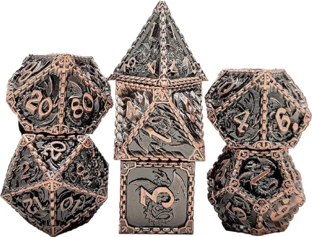 Lapi Toys DnD Polydice Metalen Dobbelstenen