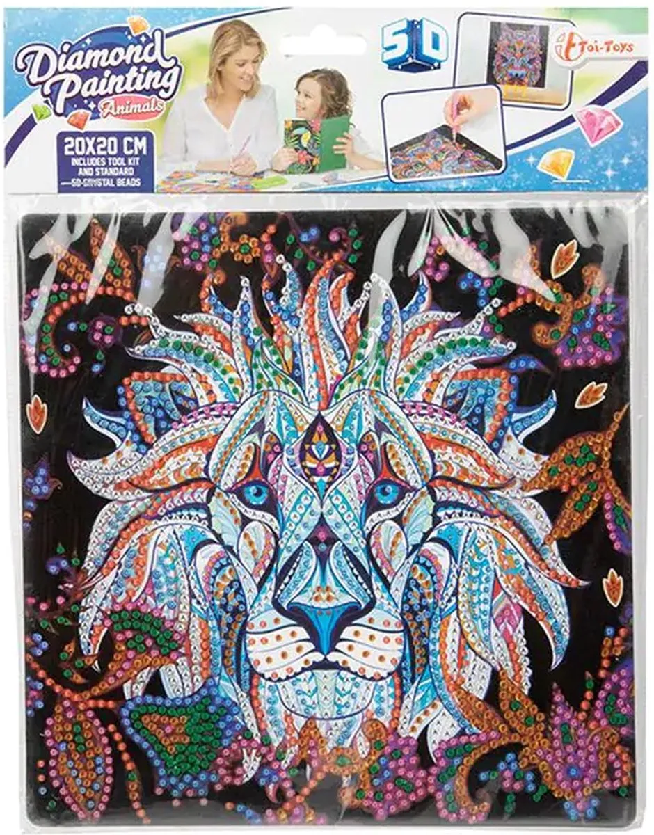 Toi-Toys Diamond Painting Leeuw
