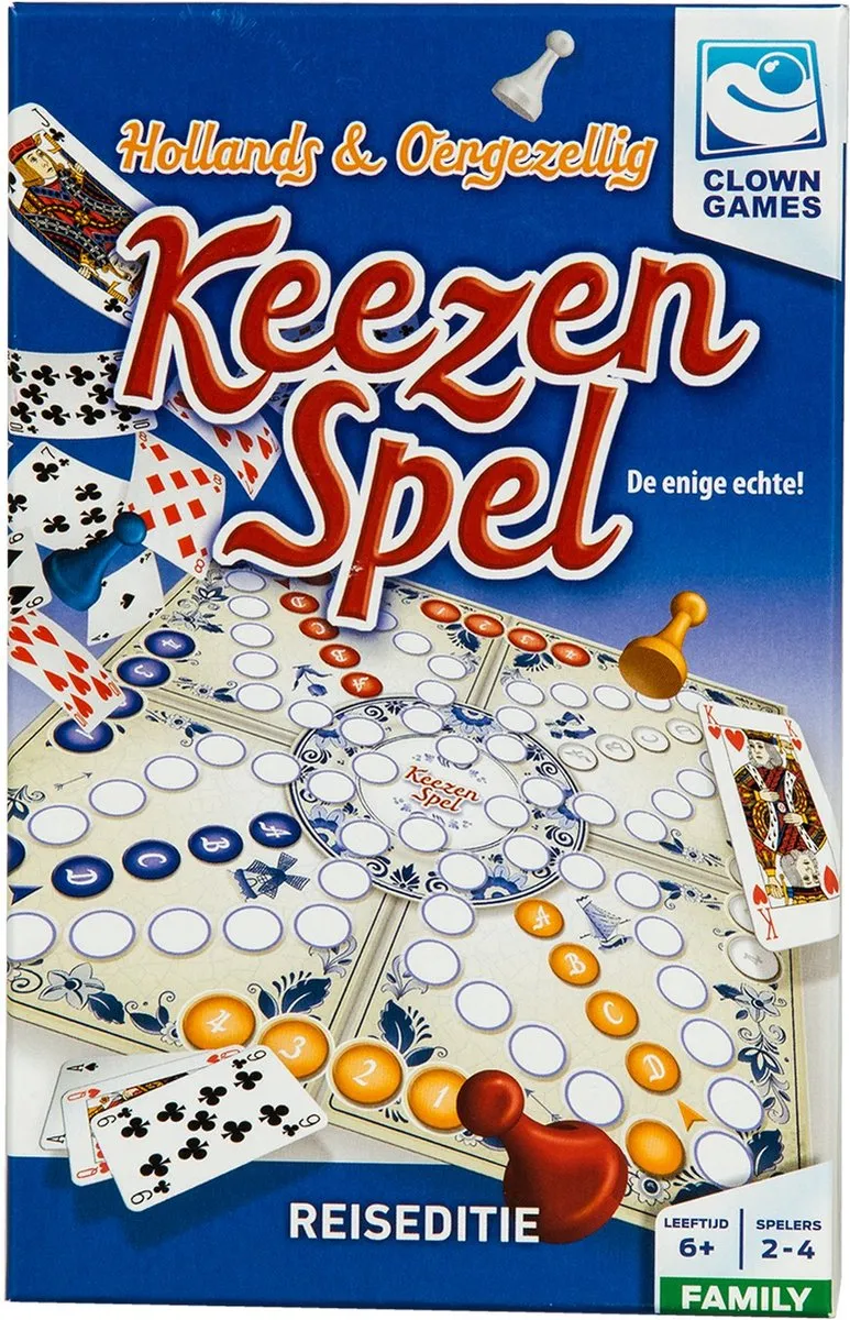 Clown Games Keezenspel Reiseditie 607045 - 2-6 Spelers