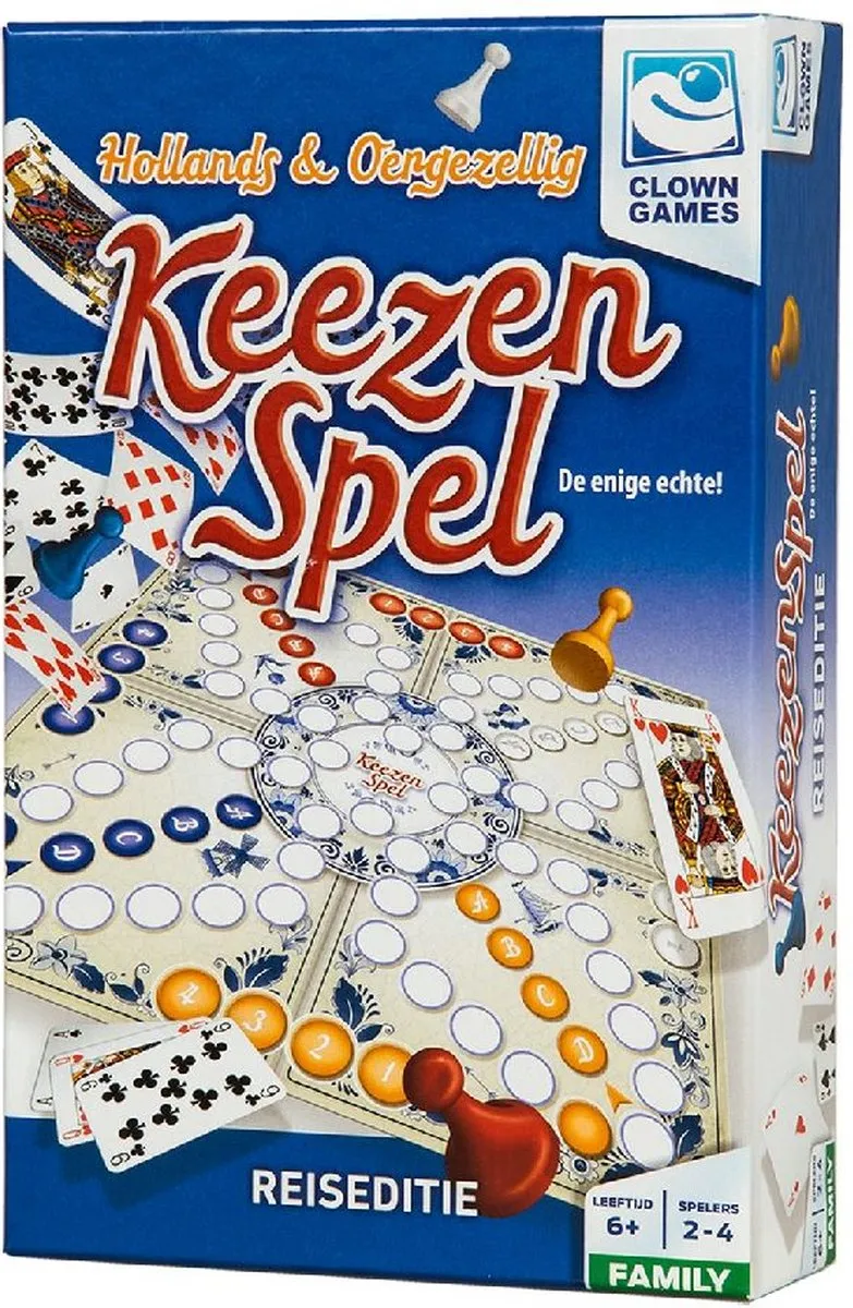 Clown Games Keezenspel Reiseditie 607045 - 2-6 Spelers - afbeelding 6 van 6