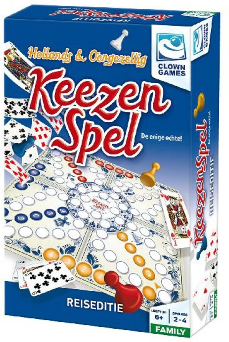 Clown Games Keezenspel Reiseditie 607045 - 2-6 Spelers