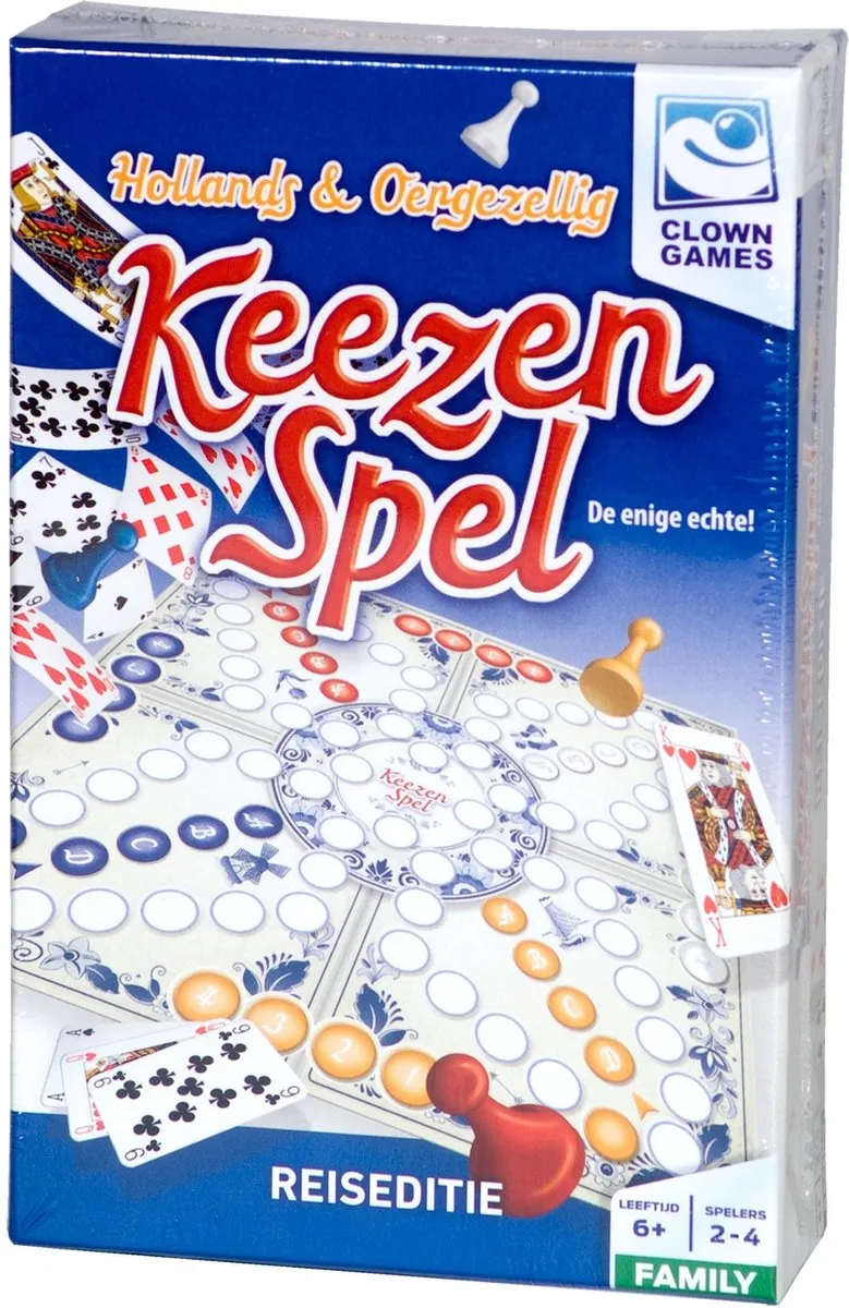 Clown Games Keezenspel Reiseditie 607045 - 2-6 Spelers