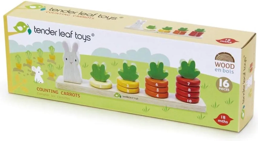 Tender Toys Wortels Tellen Junior - 16-delig Multicolor