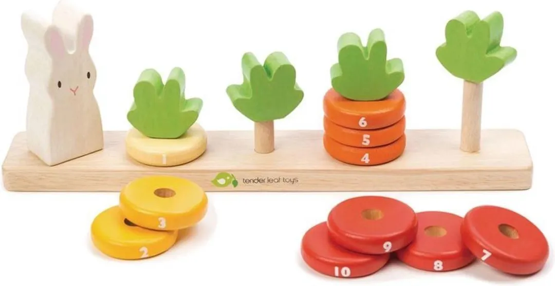 Tender Toys Wortels Tellen Junior - 16-delig Multicolor