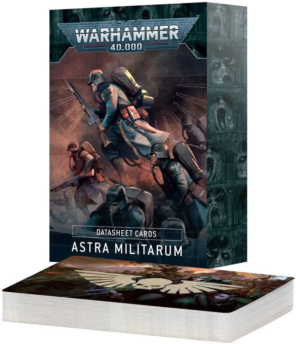Games Workshop Warhammer 40K Astra Militarum Datasheet Cards 68 Stuks