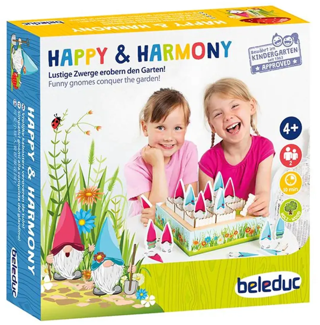 Beleduc Happy & Harmony Houten Spel - 2 Spelers - Multicolor