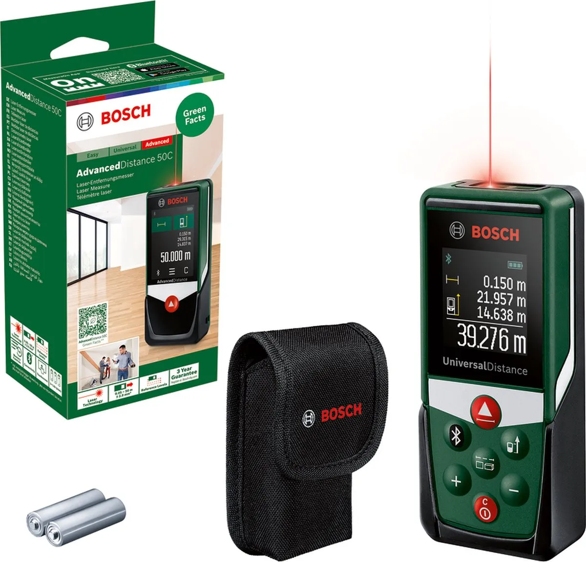 Bosch UniversalDistance 50C Laserafstandmeter - Rood
