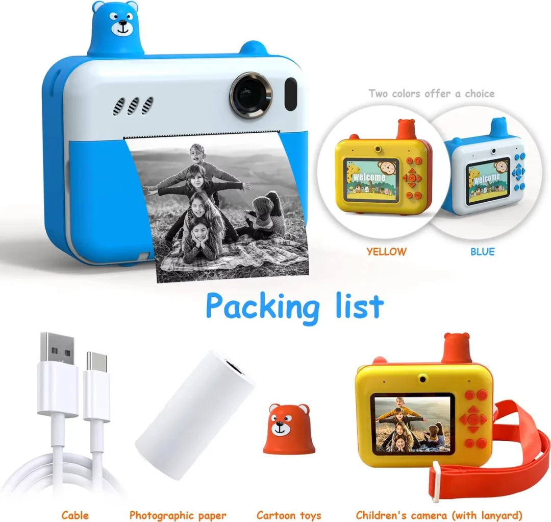 RyC Toys 3-in-1 Digitale Kindercamera - Blauw - afbeelding 6 van 6