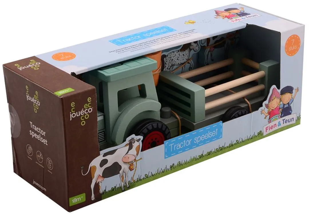 Johntoy Fien & Teun Houten Tractor 80173 - Multi kleuren
