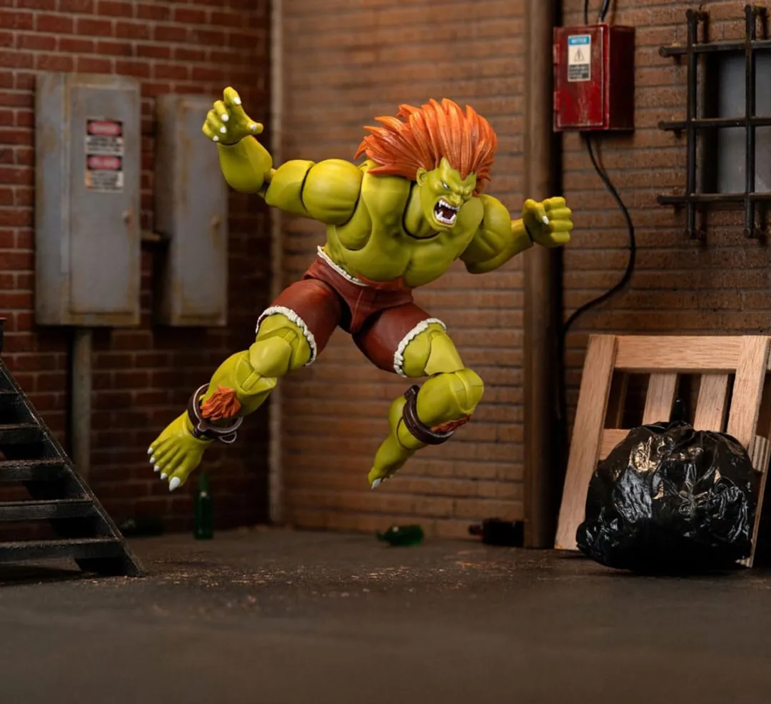 Jada Toys Ultra Street Fighter II Blanka Action Figuur 1/12 - 19cm - Multi - afbeelding 6 van 6