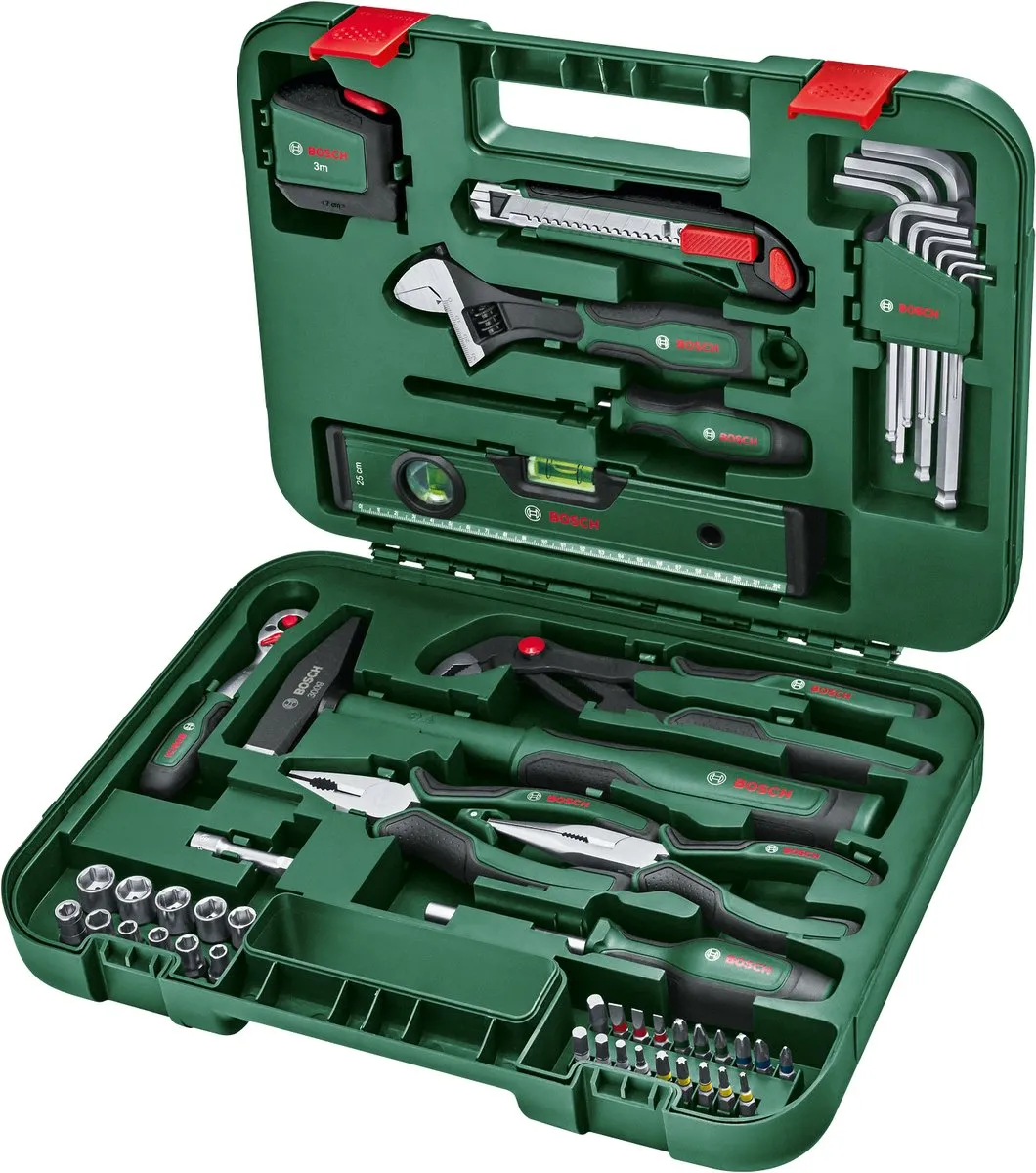 Bosch Advanced 52-delige Handgereedschapsset - Groen