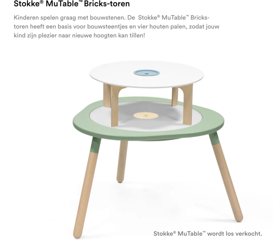 Stokke MuTable Bricks Toren - Wit