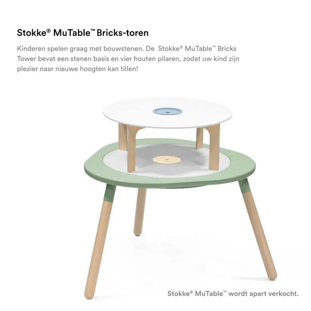 Stokke MuTable Bricks Toren - Wit - afbeelding 6 van 6