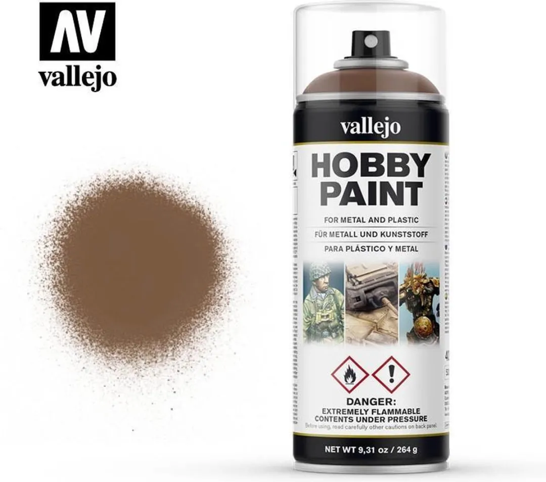 Vallejo Beasty Brown Primer Spray 400ml