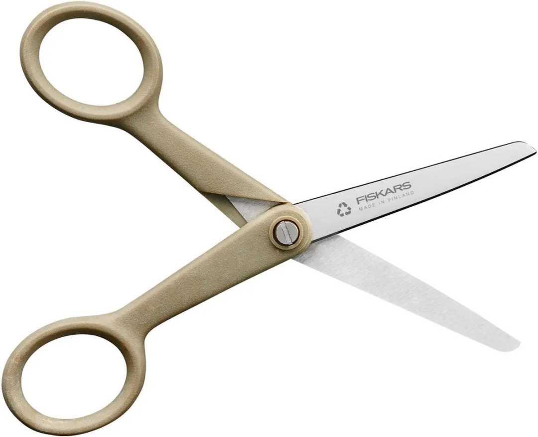 Fiskars ReNew Hobbyschaar 13cm - Gerecycled RVS - Zilver/Bruin