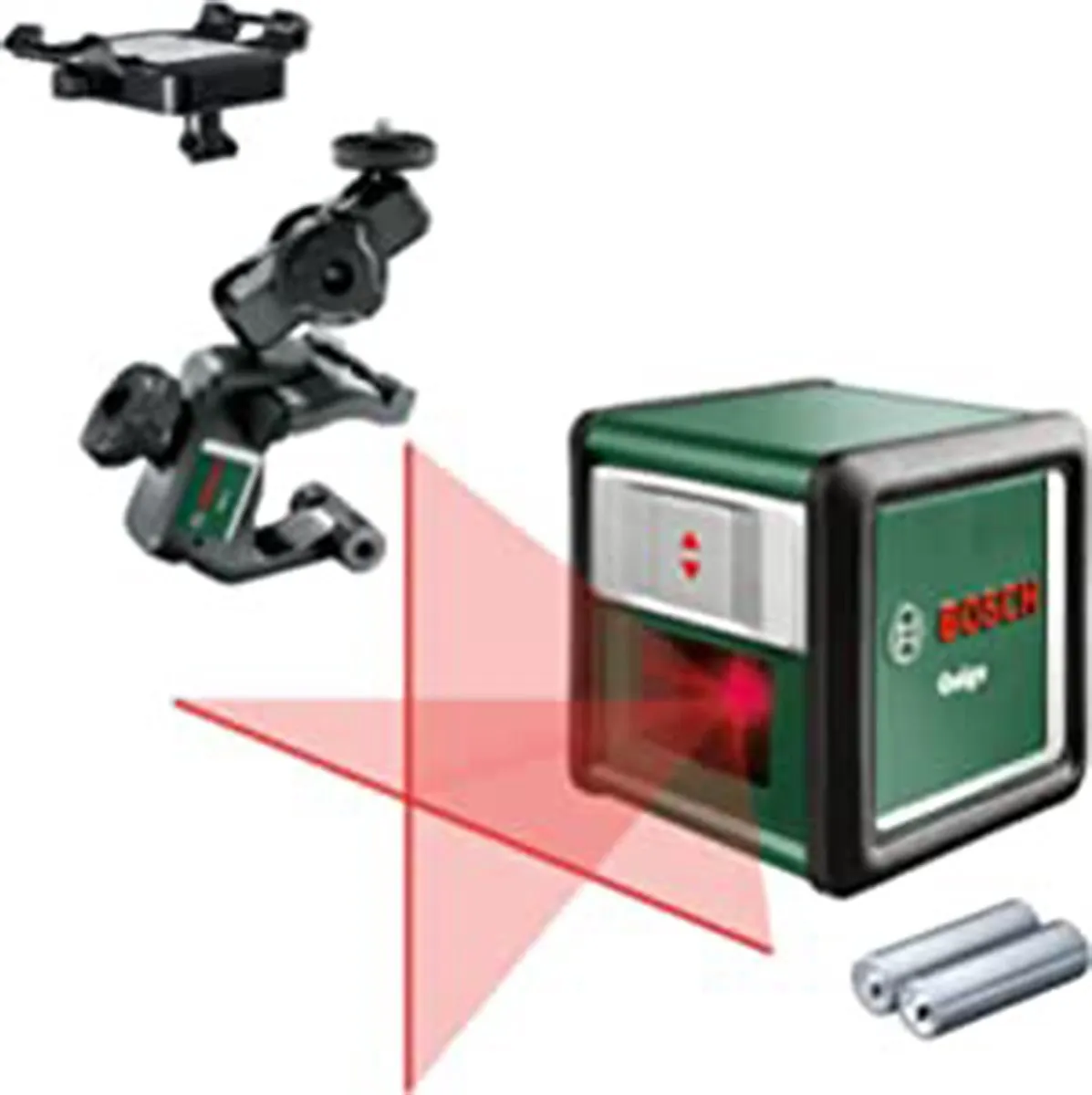 Bosch Quigo III 0603663503 Kruislijnlaser - Universele klem - Adapter - 2x batterijen
