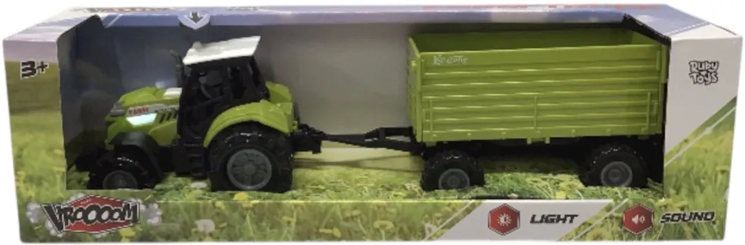 Ruby Toys VROOM Farm Truck Tractor 25cm - Groen