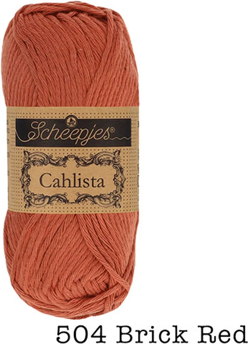 Scheepjes Cahlista Brick Red 504