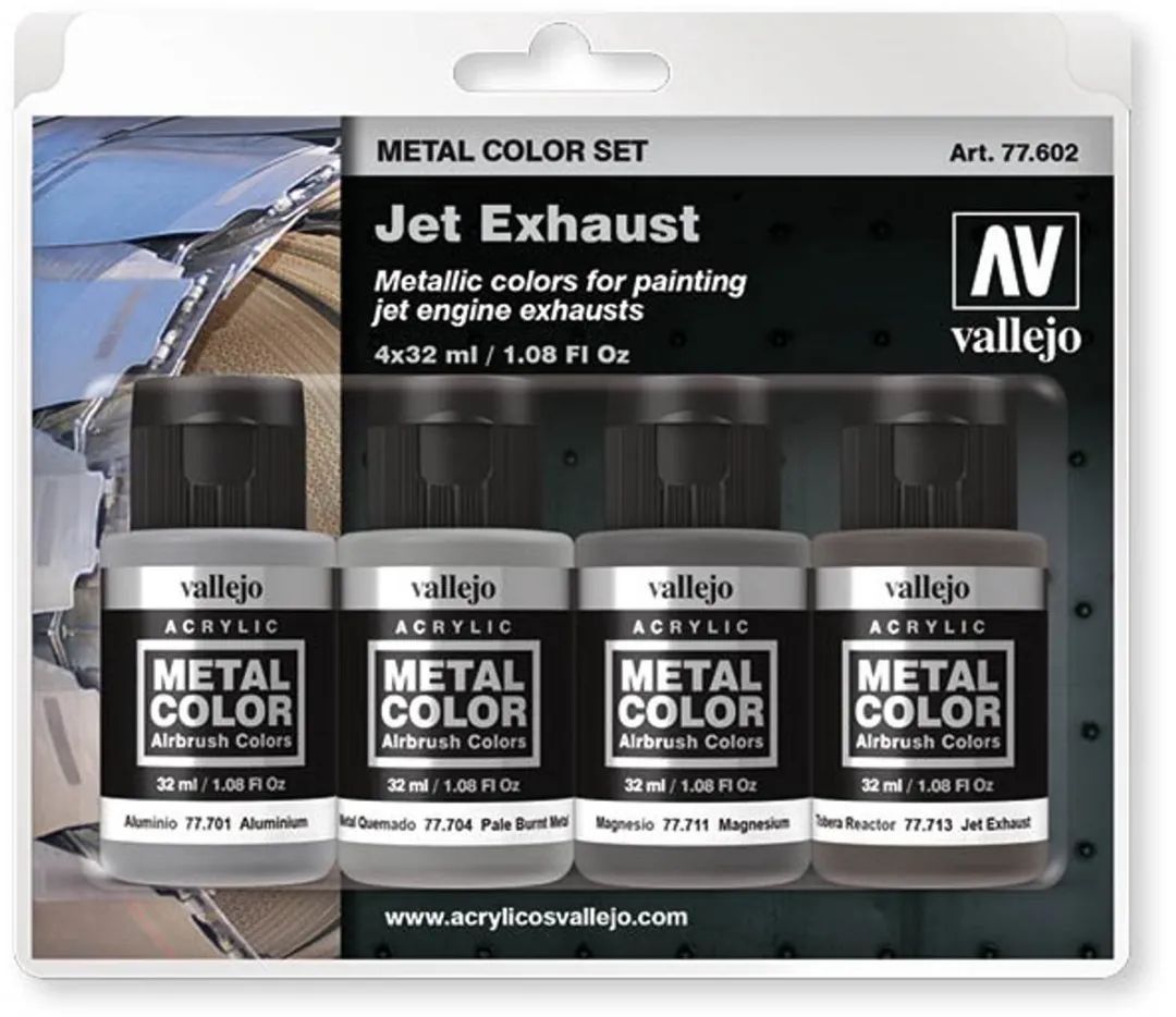 Vallejo Hobbyverf Jet Exhaust Metal Color Set