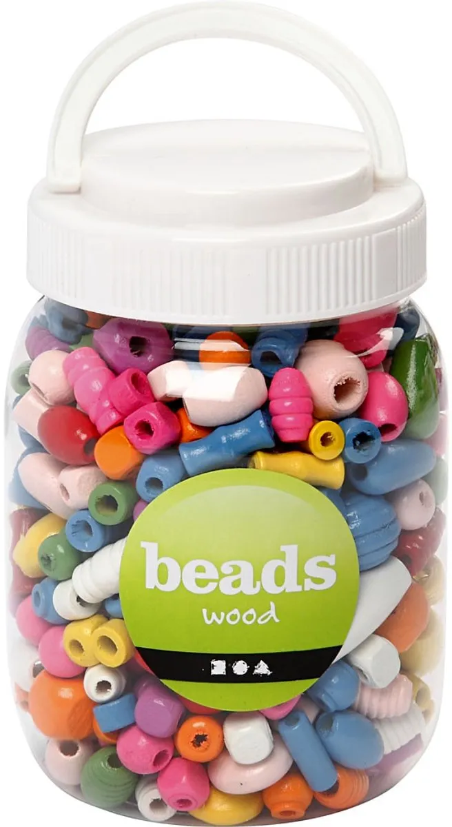 Creativ Company Houten Kralen 5-28 mm Multimix Groot 466 stuks