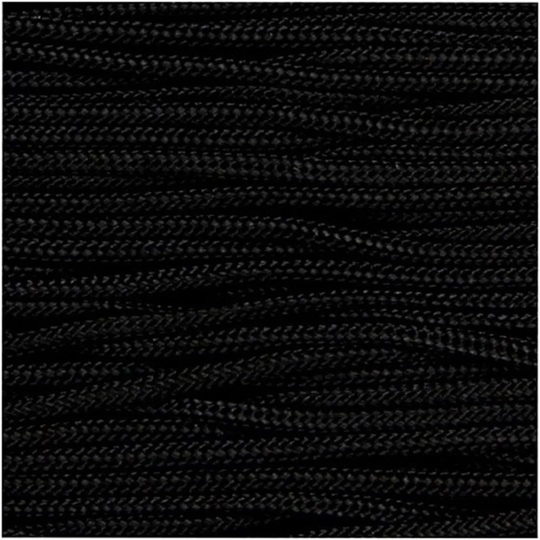 Creativ Company Macramé Koord 1mm - Zwart - 10m