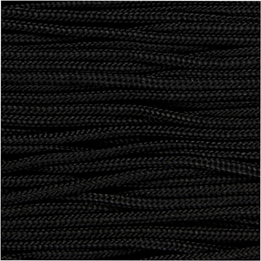 Creativ Company Macramé Koord 1mm - Zwart - 10m
