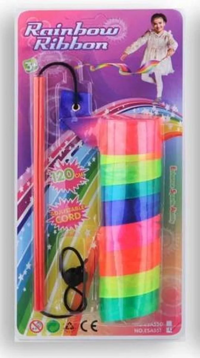 Jonotoys Rainbow Ribbon 120cm - Multicolor