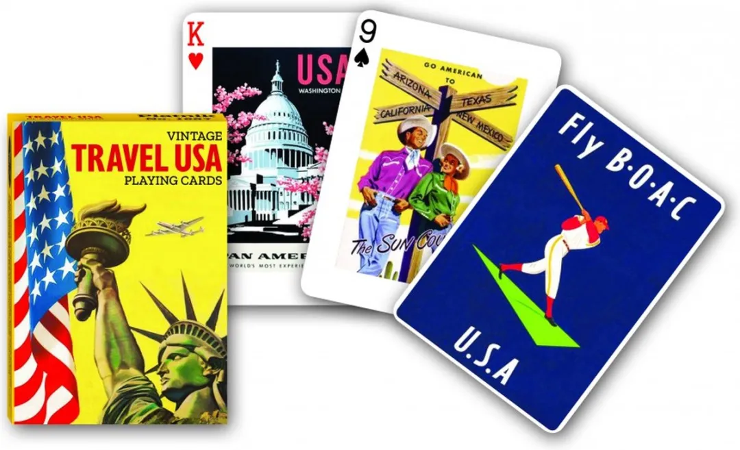 Piatnik Reizen USA Speelkaarten Enkeldeks