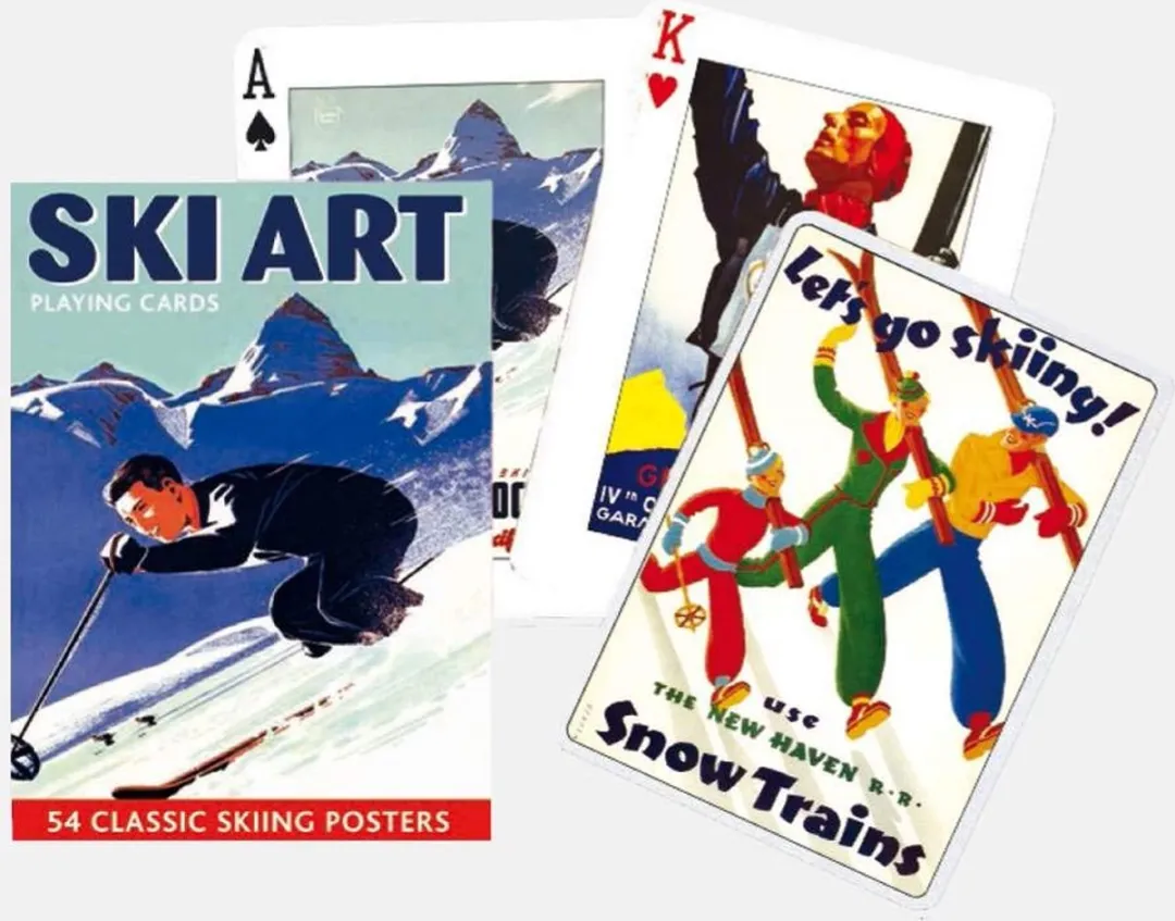 Piatnik Ski Art Speelkaarten PIA-149719 - 6 Spelers