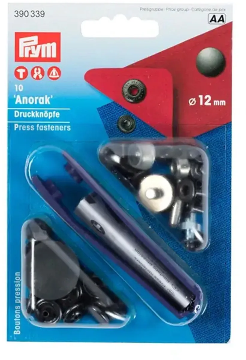 Prym Naaivrije Drukknopen 12mm - Oudmessing