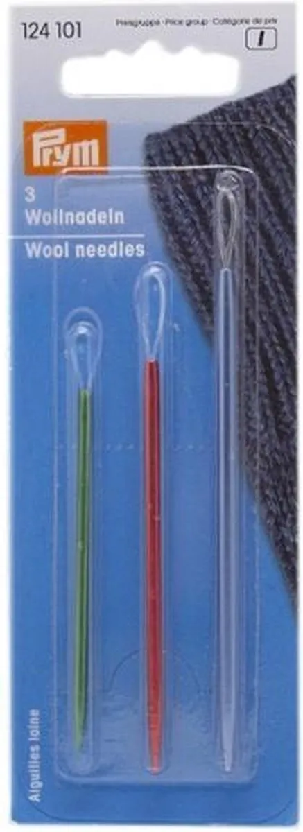 Prym Wolnaalden Aluminium - 3 Stuks - Rood/Blauw/ Groen
