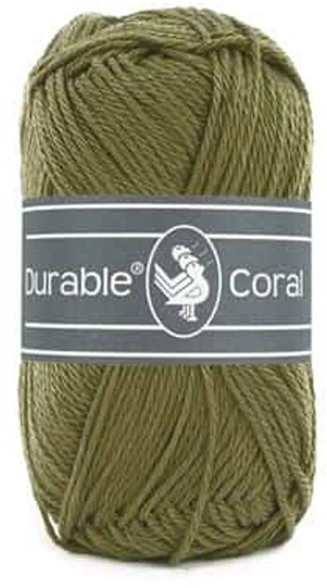 Durable Coral 2168 Khaki Garen - Gemerceriseerd Katoen