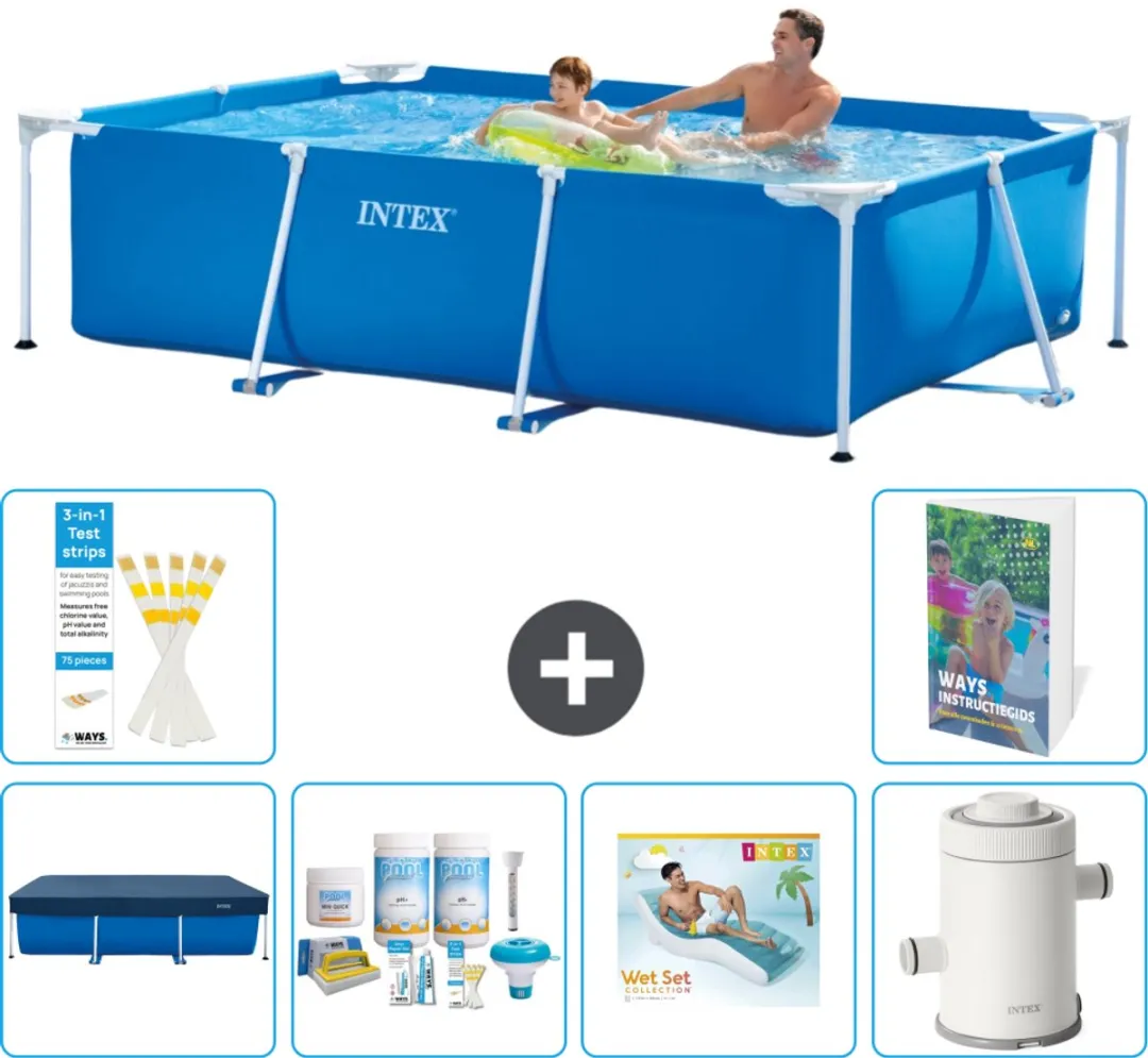 Intex Frame Zwembad 260x160cm Blauw