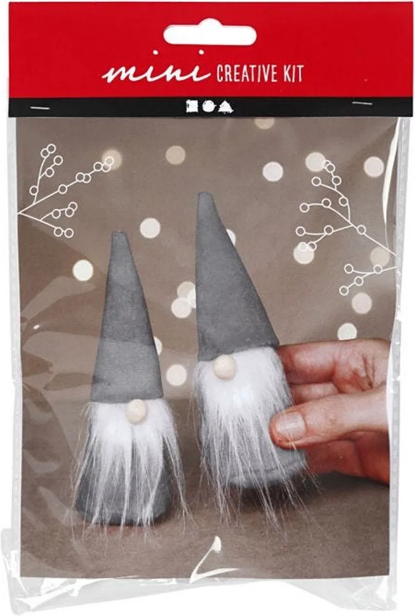 Creativ Company CC Mini Creative Kit Scandinavische Kerstkabouters - 2 Stuks