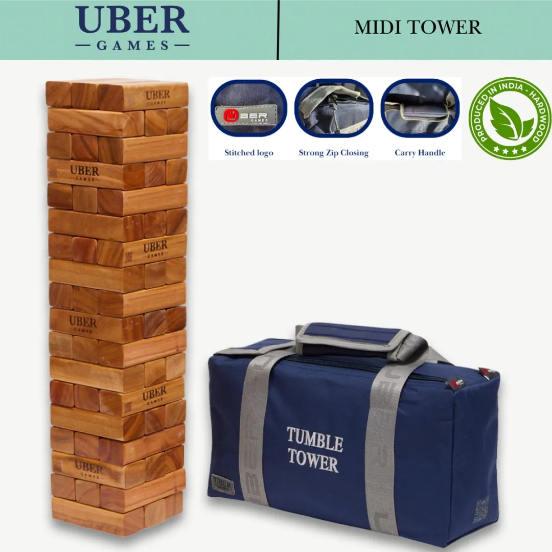 Ubergames Hardhouten Stapeltoren D-313-VH - 5 KG - tot 90cm