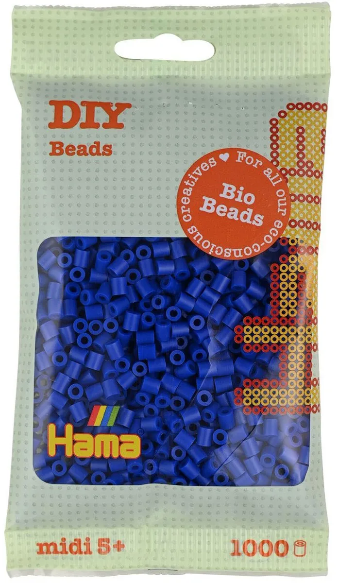 Hama Midi Bio Strijkkralen Blauw