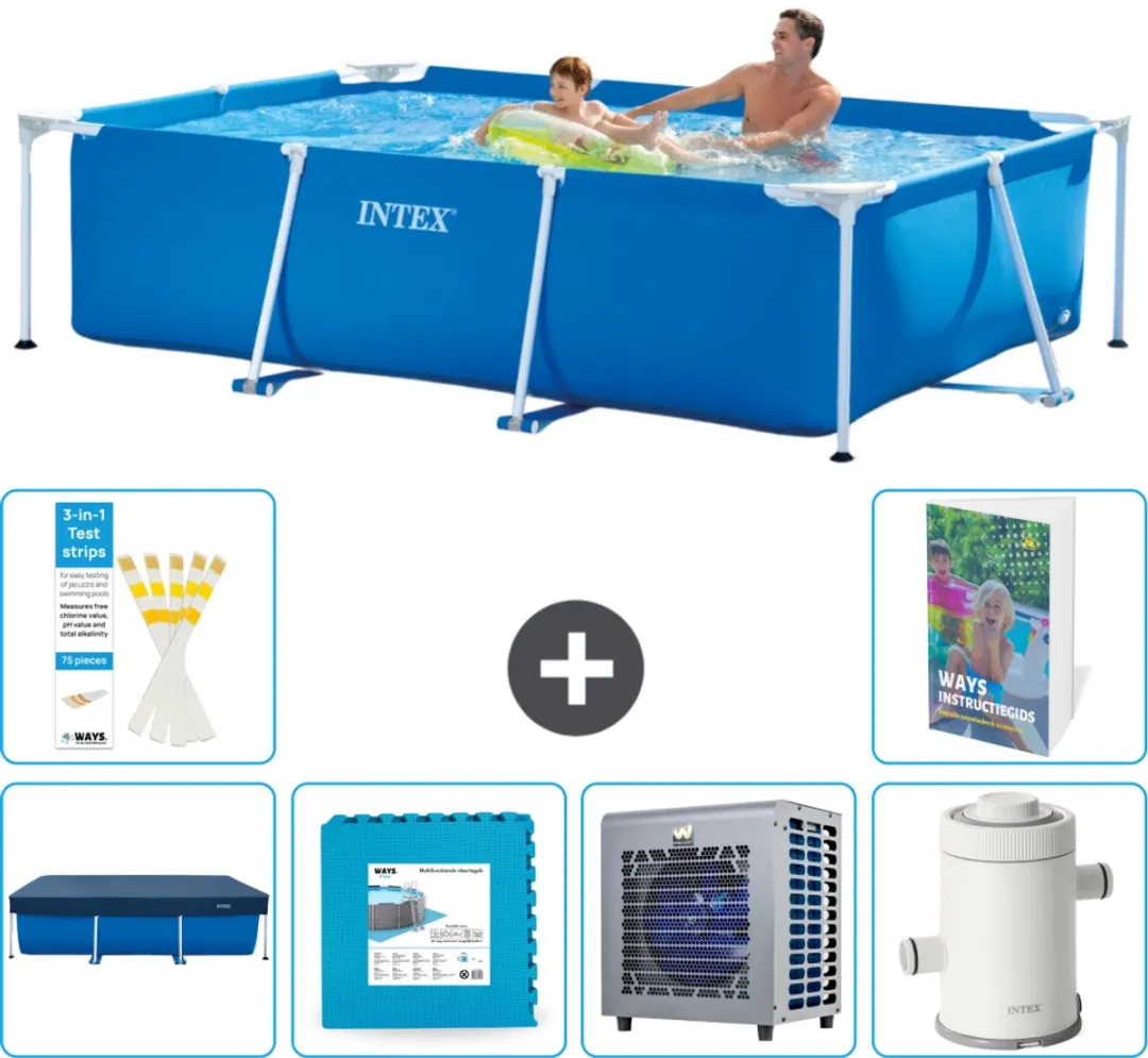 Intex Rechthoekig Frame Zwembad 260x160cm
